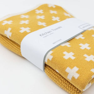 Ecovask Kitchen Towel Duo 2 Pack (Premium Organic Cotton) - 40 x 60cm