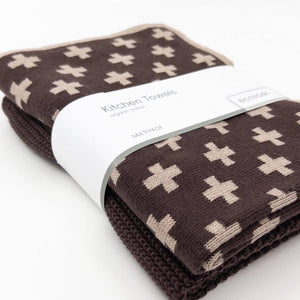 Ecovask Kitchen Towel Duo 2 Pack (Premium Organic Cotton) - 40 x 60cm