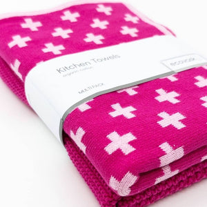 Ecovask Kitchen Towel Duo 2 Pack (Premium Organic Cotton) - 40 x 60cm