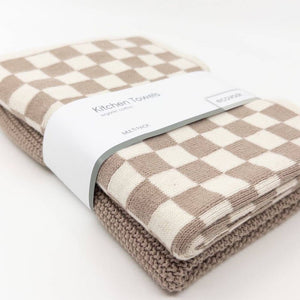 Ecovask Kitchen Towel Duo 2 Pack (Premium Organic Cotton) - 40 x 60cm