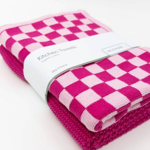 Ecovask Kitchen Towel Duo 2 Pack (Premium Organic Cotton) - 40 x 60cm