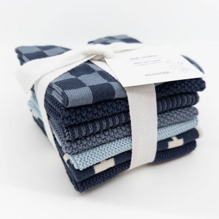 Ecovask Dishcloth Daily Use Pack (Premium Organic Cotton) - 7 Piece