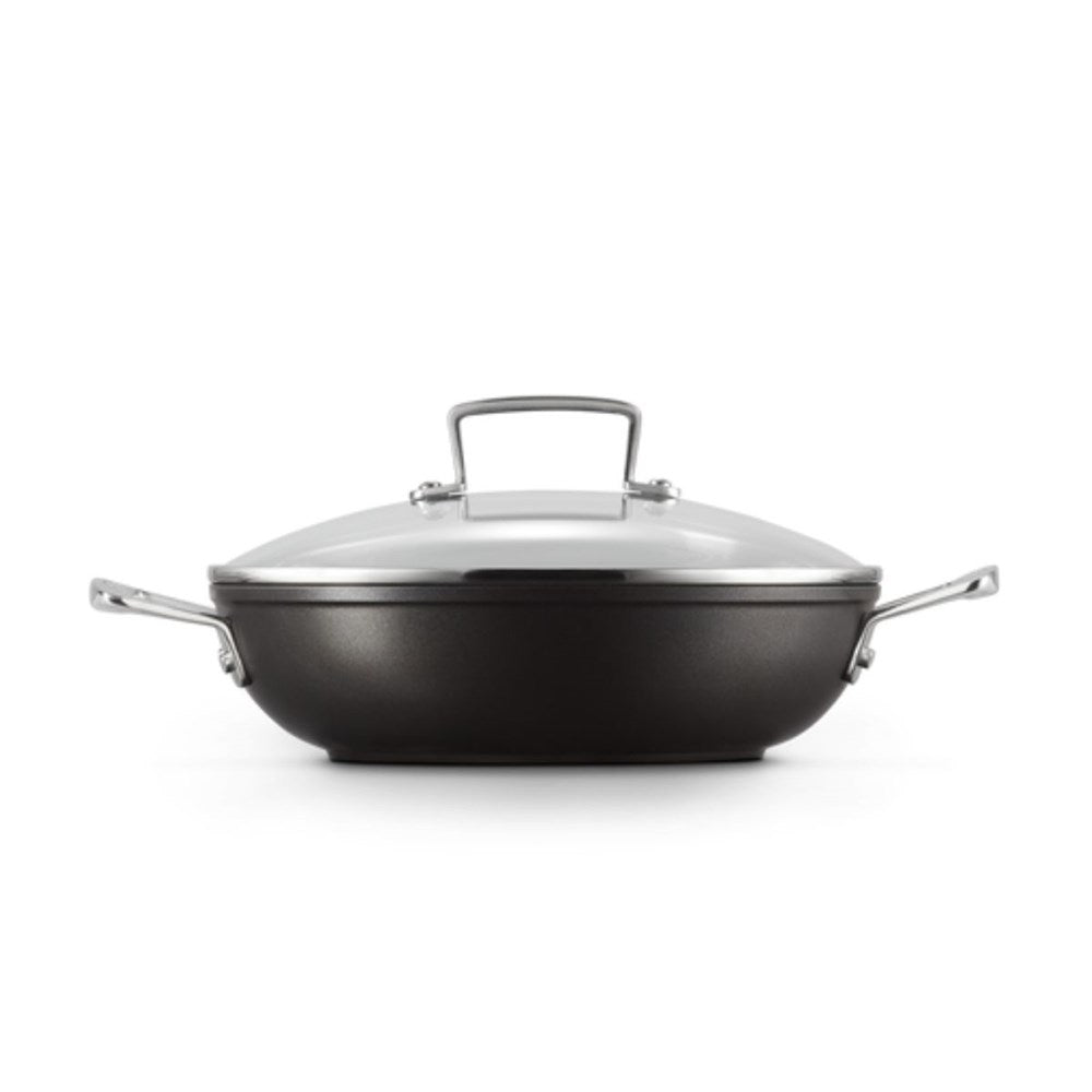 Le Creuset Toughened Non-Stick Shallow Casserole with Lid - 26cm