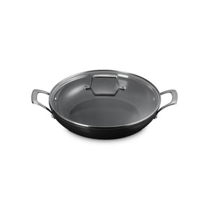 Le Creuset Essential Non-Stick Ceramic Shallow Casserole with Glass Lid - 30cm Le Creuset