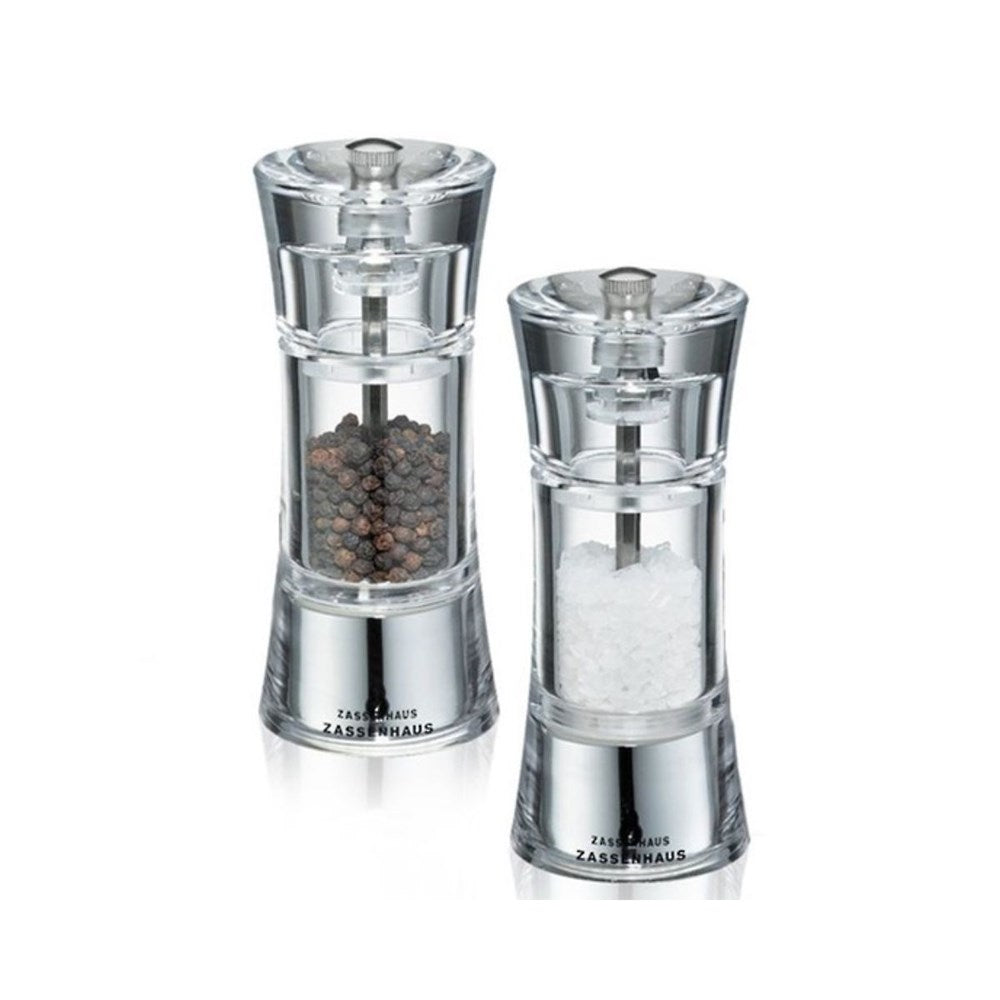 Zassenhaus Aachen Acrylic Salt and Pepper Set - 14cm