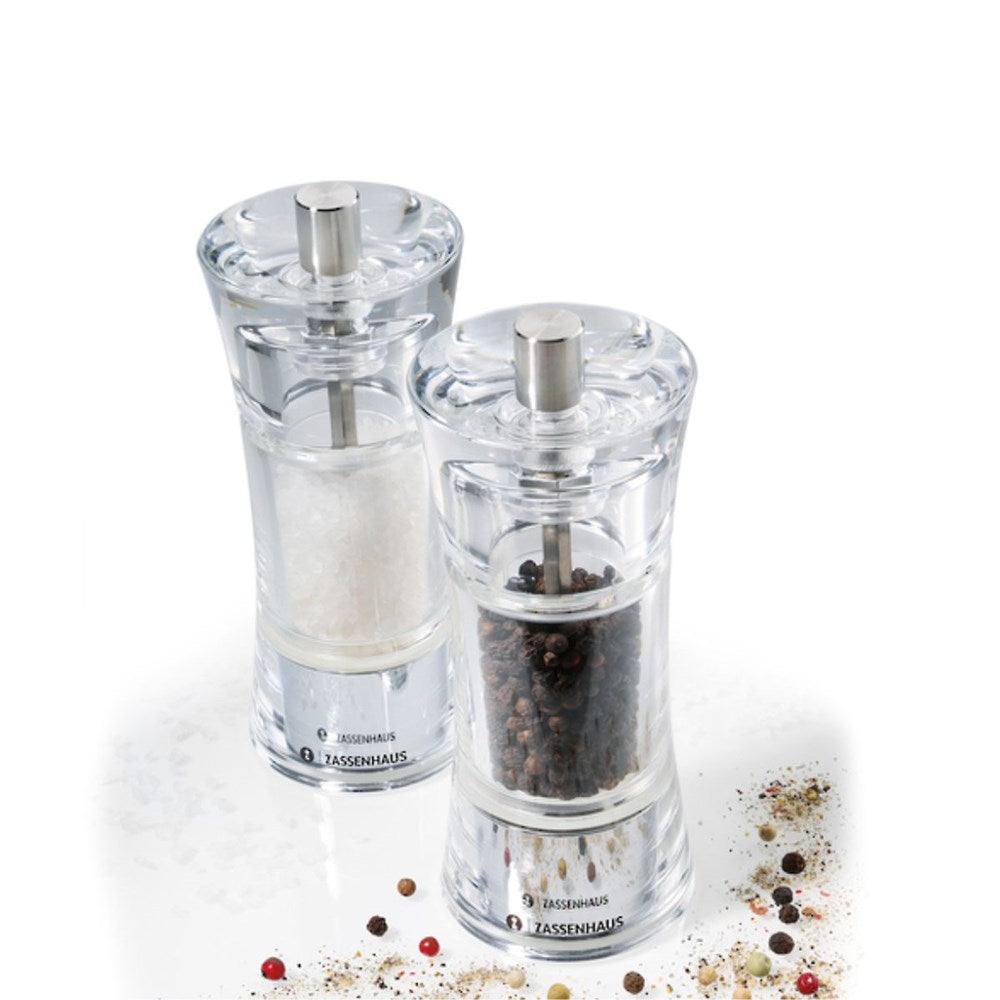 Zassenhaus Aachen Acrylic Salt and Pepper Set - 14cm