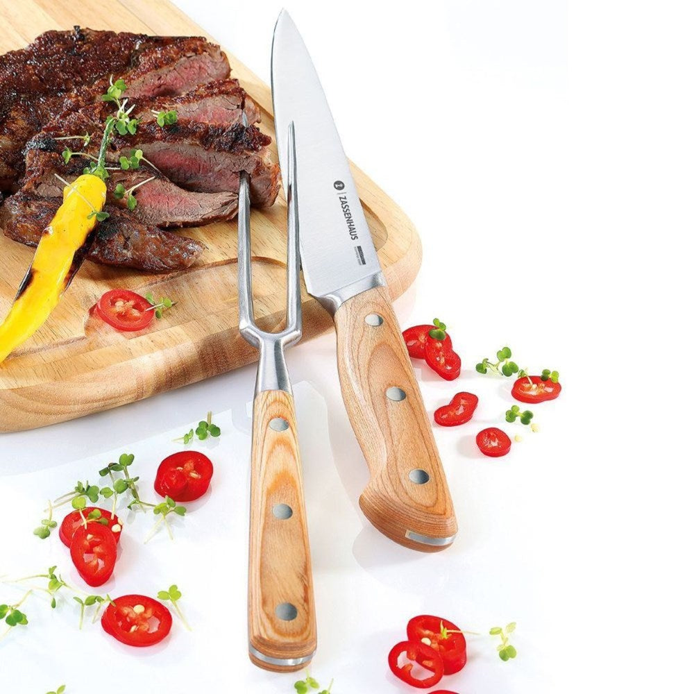 Zassenhaus Pakkawood Handled Carving Set - 2 Pieces