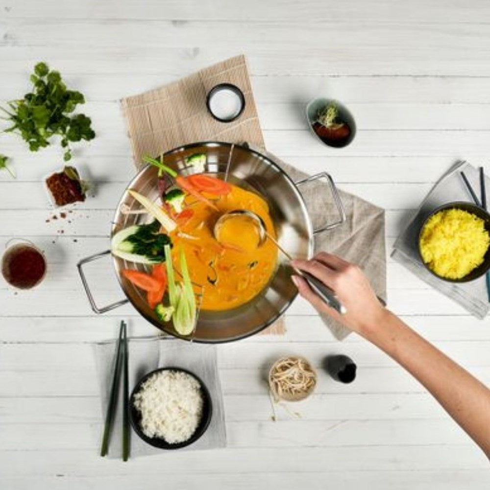 Zwilling Stainless Steel Wok with Two Handles - 32cm Zwilling J A Henckels