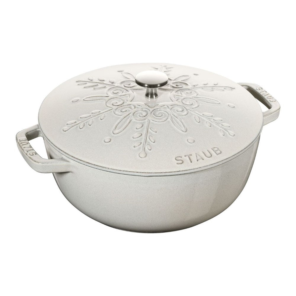 Staub French Oven Snowflake White Truffle - 24cm Staub