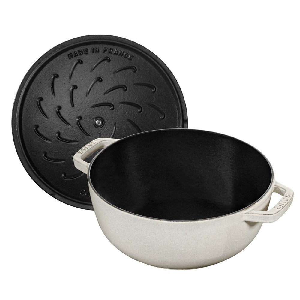 Staub French Oven Snowflake White Truffle - 24cm Staub