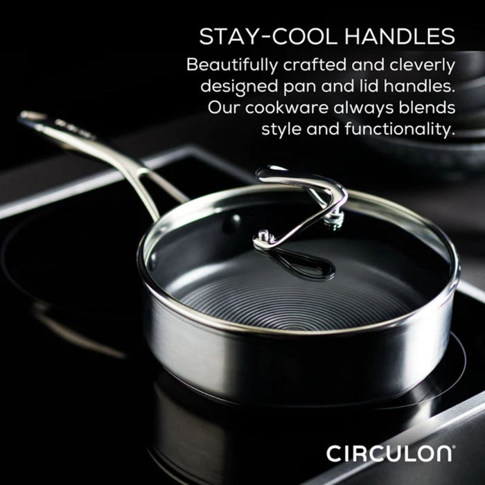 Circulon SteelShield S-Series Non-Stick S/Steel Saucepan Set - 10 piece