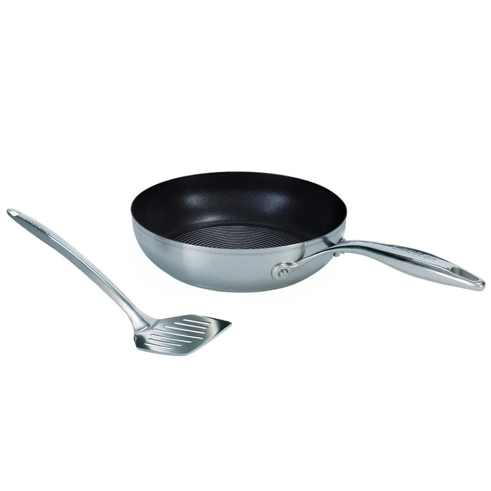 Circulon SteelShield S-Series Non-Stick  S/Steel  Frypan - 24cm  With Slotted Turner