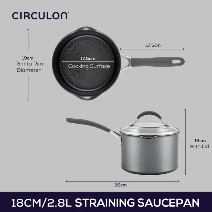 Circulon ScratchDefense A1 Covered Saucepan - 18cm