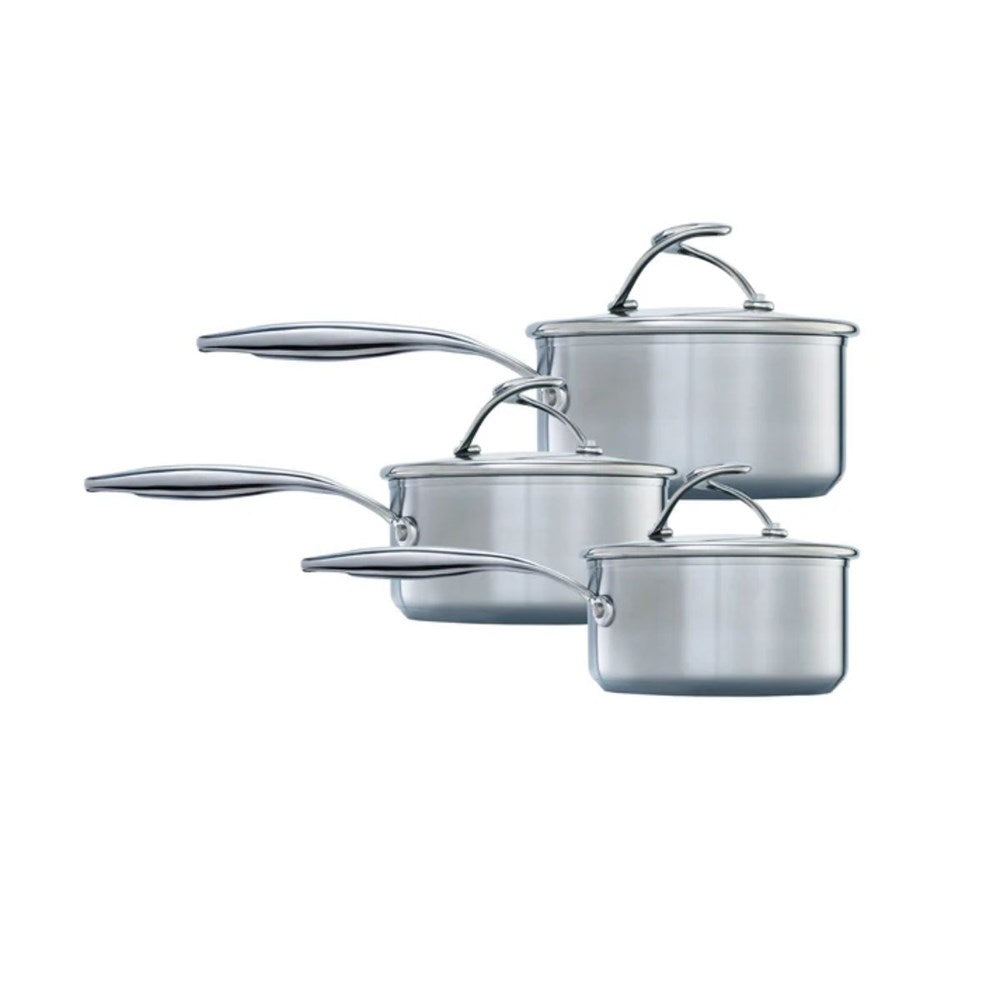 Circulon SteelShield S-Series Non-Stick  S/Steel  Saucepan Set - 3 piece
