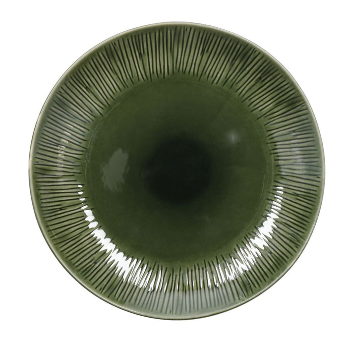 Mikasa Jardin Stoneware 4 Piece Dinner Plate Set - 27cm- Green