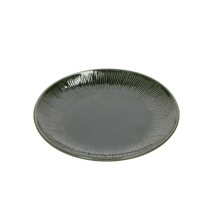 Mikasa Jardin Stoneware 4 Piece Side Plate Set - 21.5cm- Green