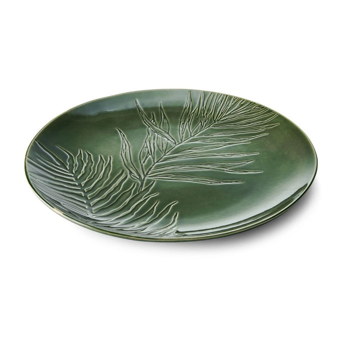 Mikasa Jardin Stoneware Round Serving Platter - 35.5cm - Green