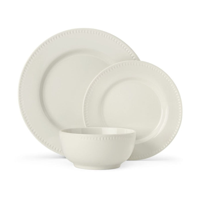 Mikasa Cranborne Stoneware Dinner Set - 12 Piece  - Cream