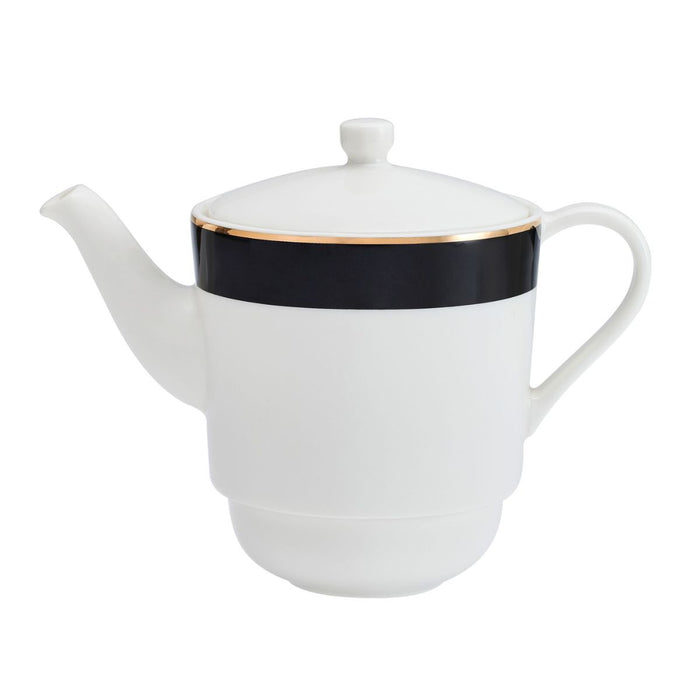 Mikasa Luxe Deco  China Tea for One Set - White /Black