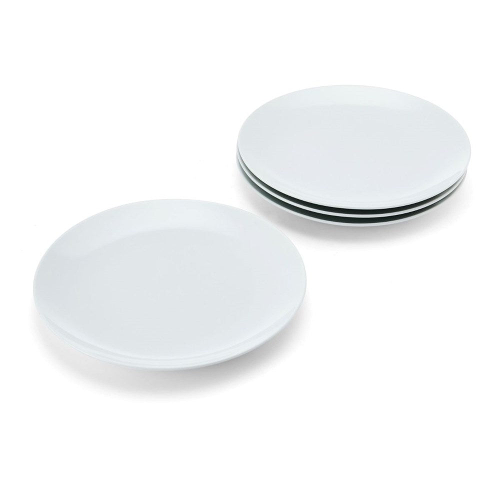 Mikasa Chalk 4-Piece Porcelain Side Plate Set - 21cm - White Mikasa
