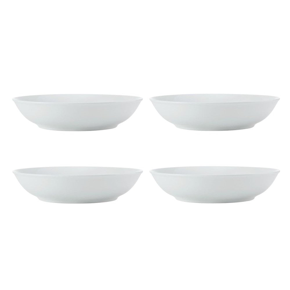 Mikasa Chalk 4-Piece Porcelain Pasta Bowl Set - 23cm - White Mikasa