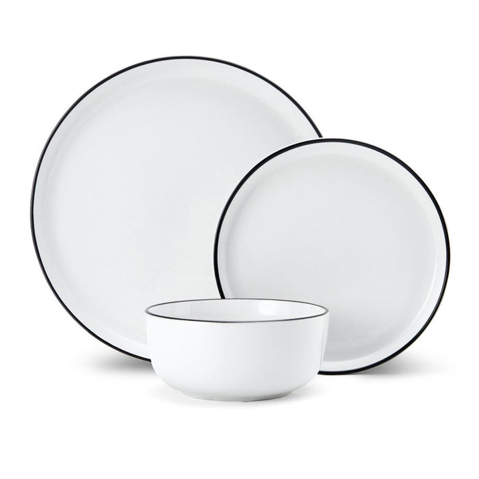 Mikasa Limestone Porcelain Dinner Set - 12 Piece  - White