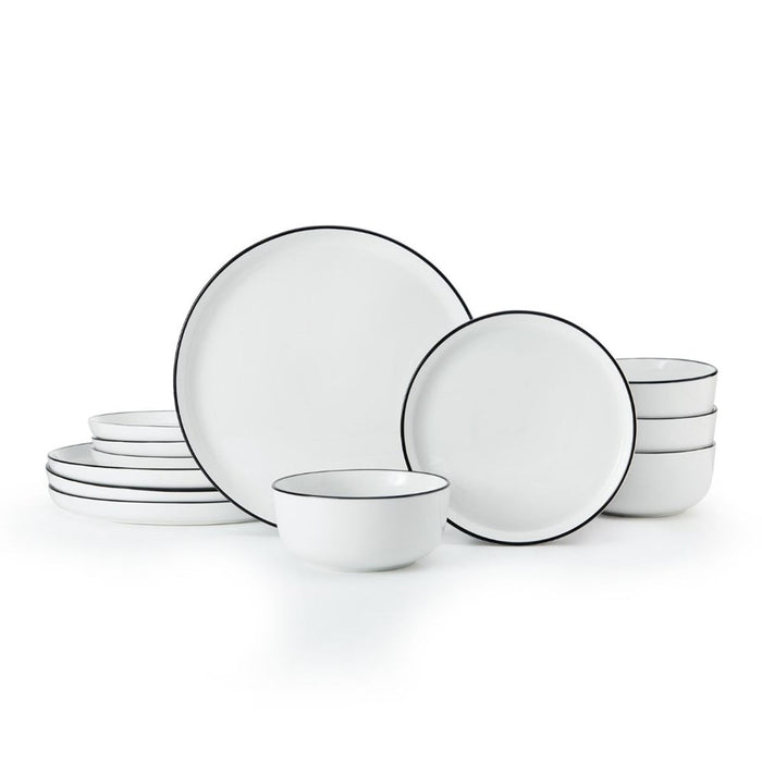 Mikasa Limestone Porcelain Dinner Set - 12 Piece  - White