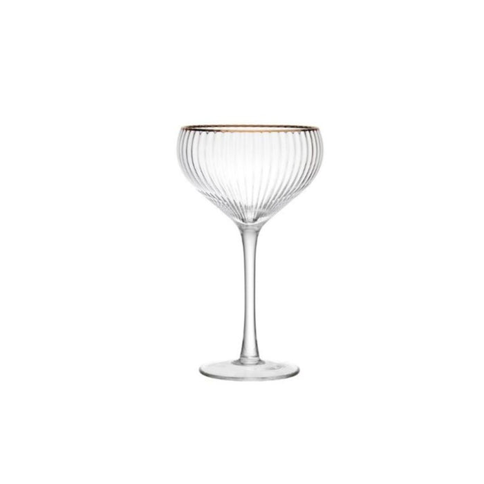 Mikasa Sorrento 4-Piece Crystal Coupe Champagne Glass Set - 350ml