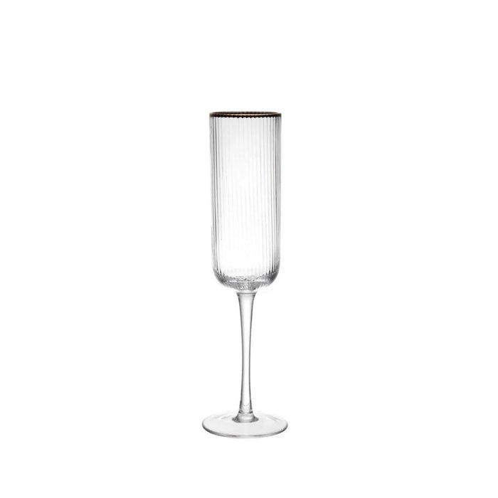 Mikasa Sorrento Crystal Champagne Flute Glass Set 200ml - Set of 4