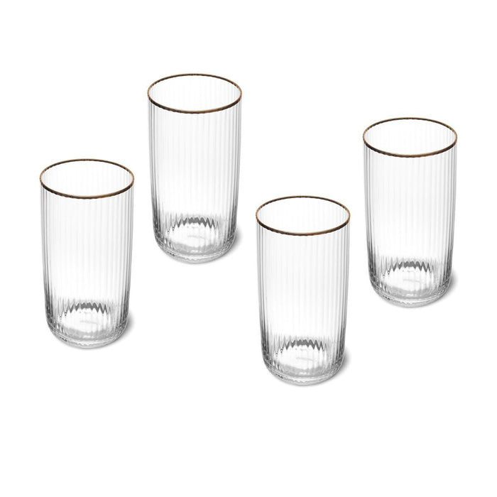 Mikasa Sorrento 4-Piece Crystal Highball Tumbler Set - 510ml