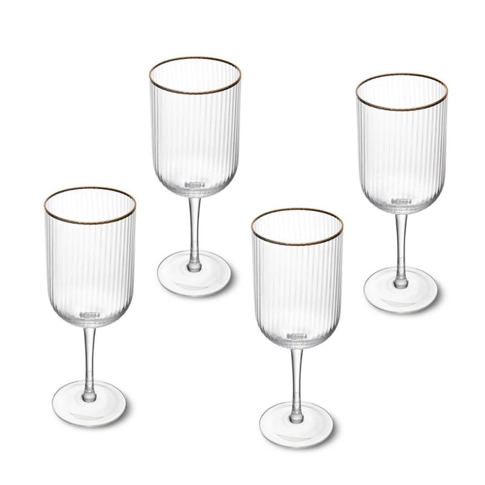 Mikasa Sorrento 4-Piece Crystal Red Wine Glass Set - 450ml