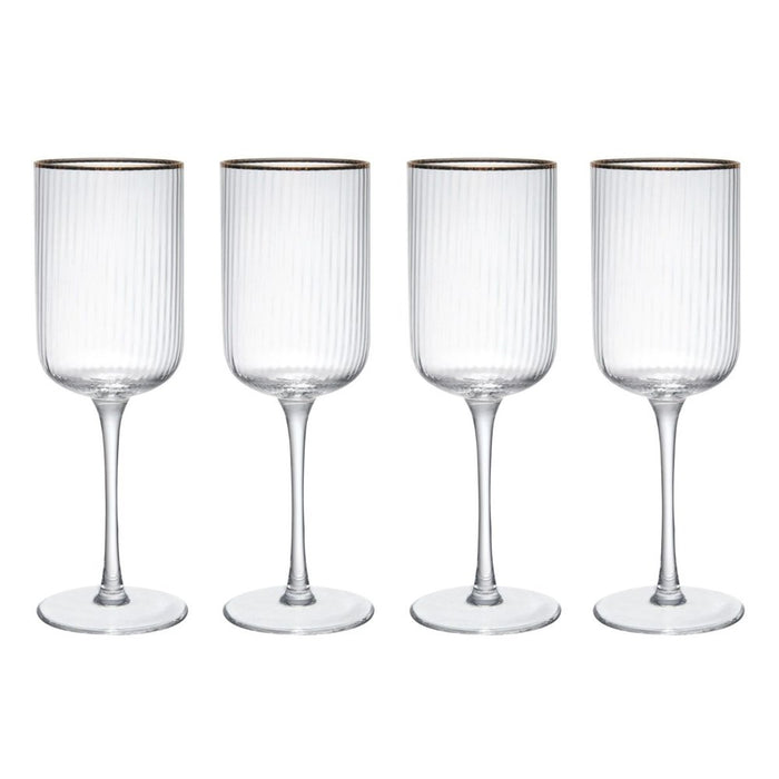 Mikasa Sorrento 4-Piece Crystal Red Wine Glass Set - 450ml