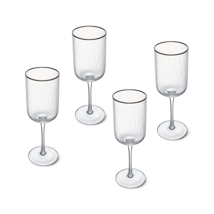 Mikasa Sorrento 4-Piece Crystal White Wine Glass Set - 400ml