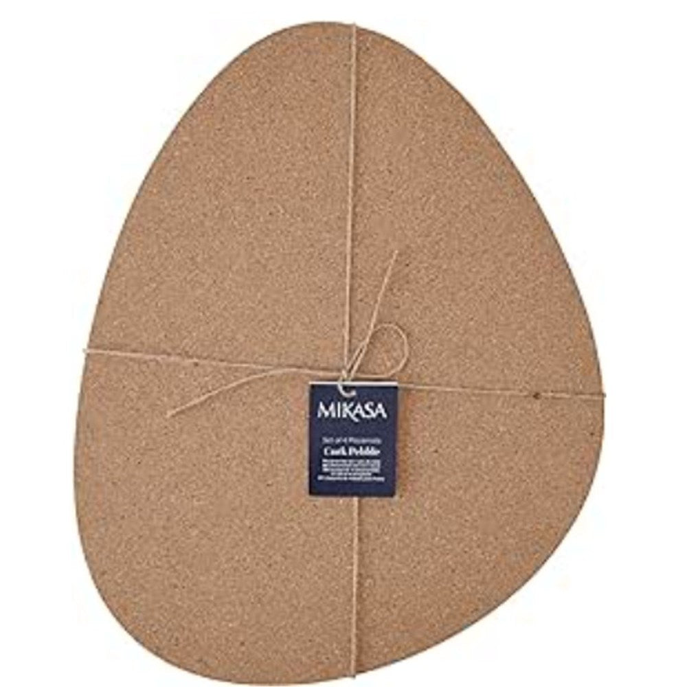 Mikasa Pebble Shaped Cork Placemats - Set of 4 - Natural Mikasa