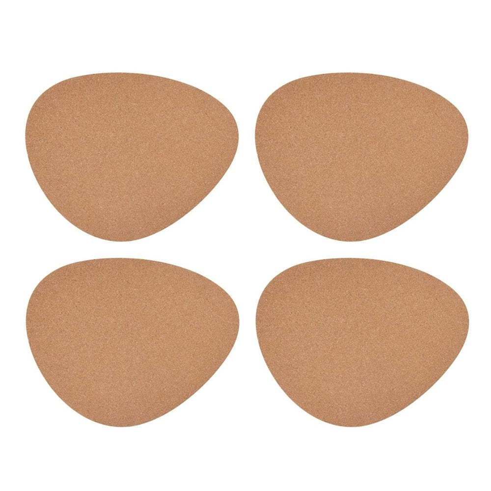 Mikasa Pebble Shaped Cork Placemats - Set of 4 - Natural Mikasa