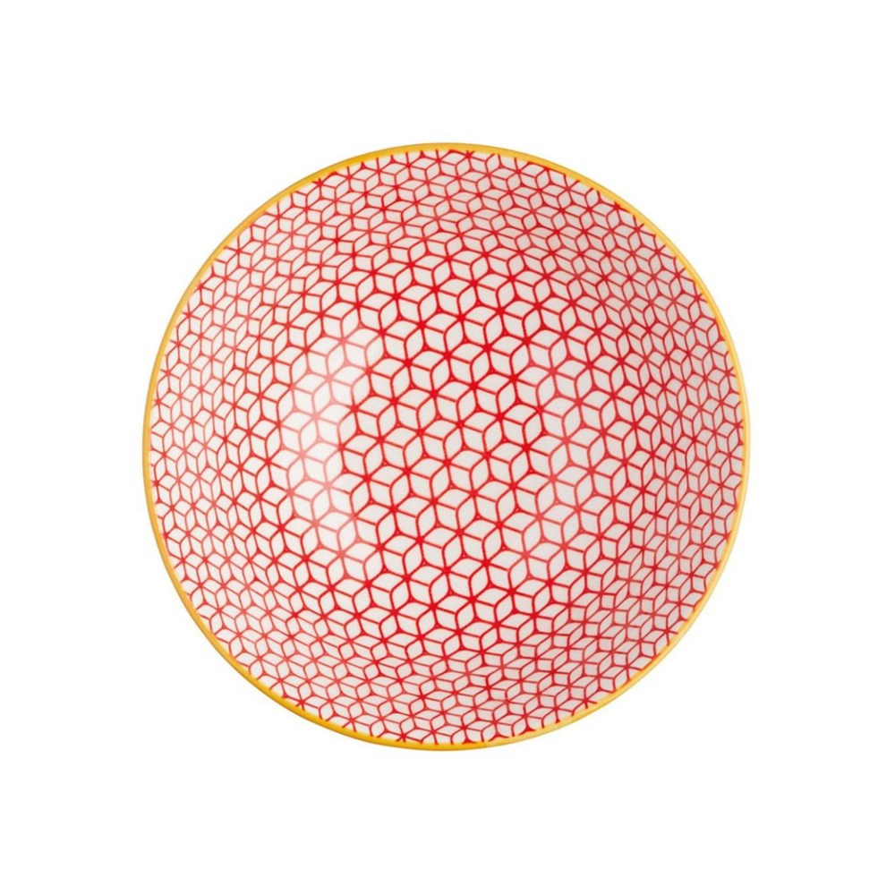 Mikasa Does It All Bowl - 16cm - Geometric Blue Mikasa