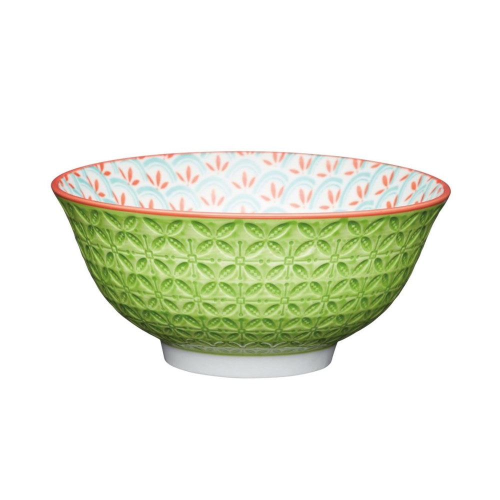 Mikasa Does It All Bowl - 16cm - Geometric Lime Mikasa