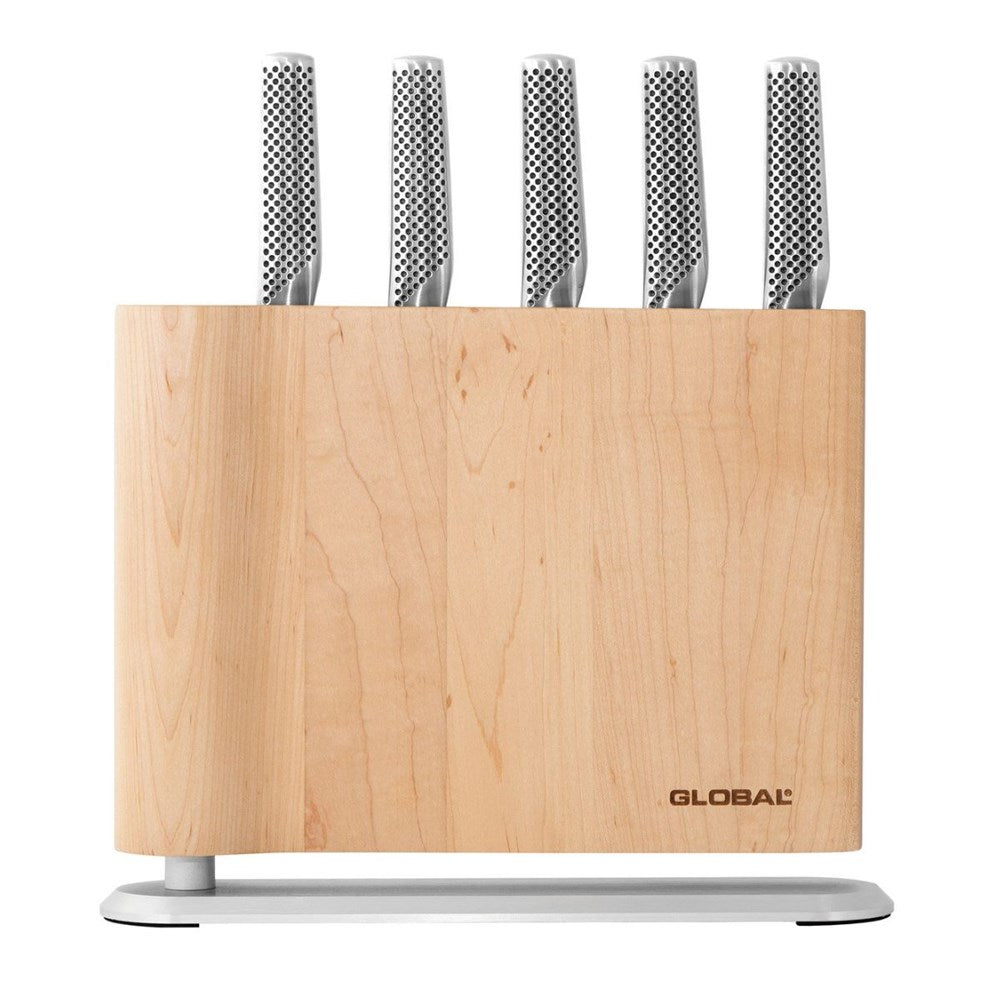 Global UKU Knife Block Set - 6 Piece Global