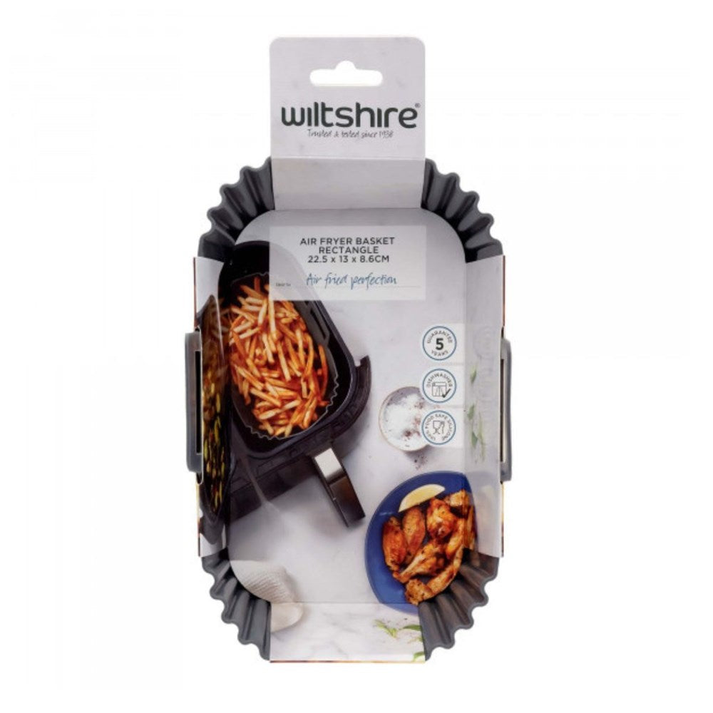 Wiltshire Silicone Air Fryer Basket - 22cm Rectangle Wiltshire