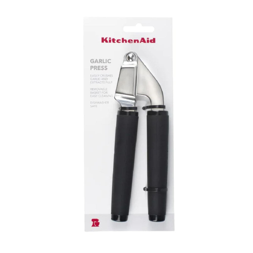 KitchenAid Soft Touch Stainless Steel Garlic Press Black KitchenAid