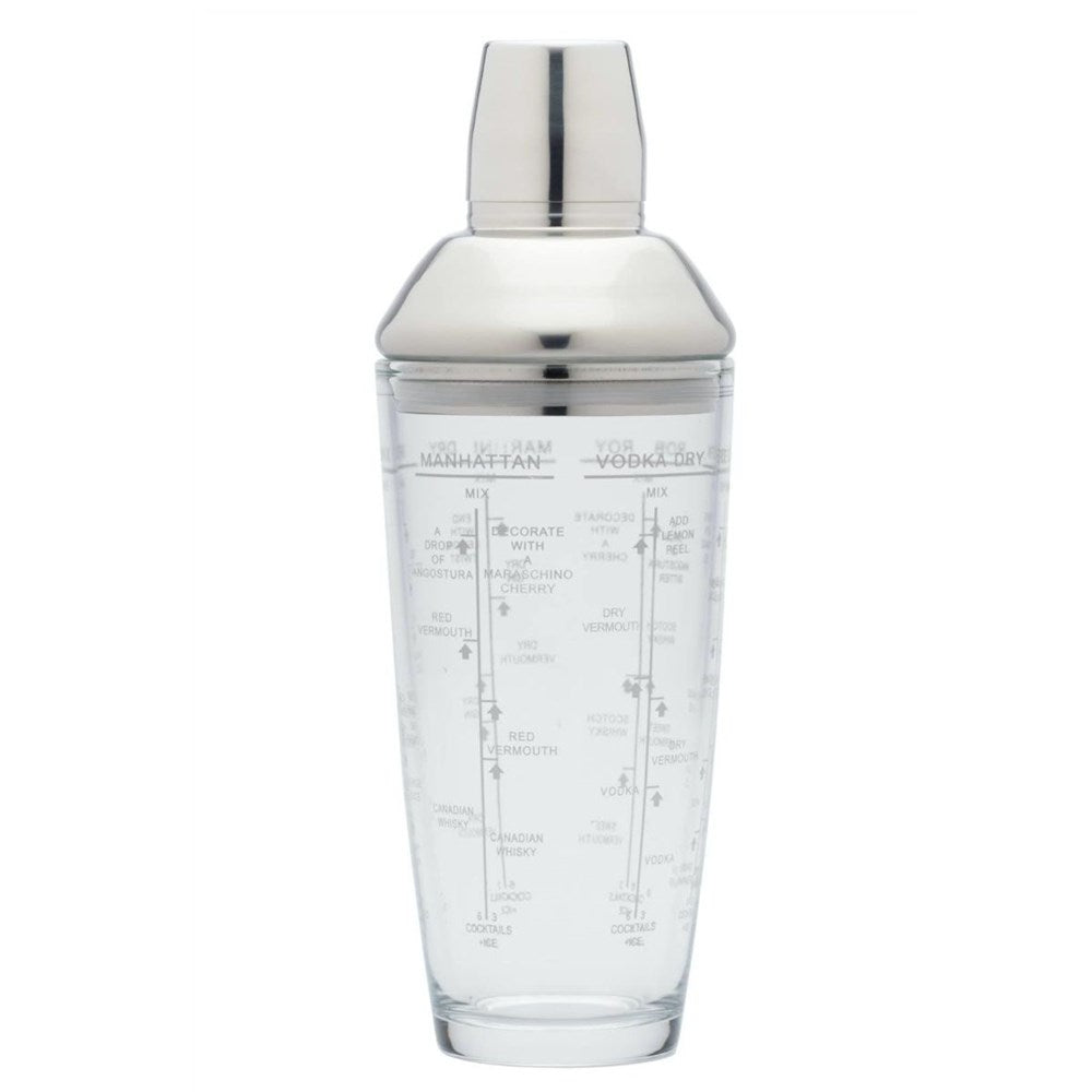 BarCraft Glass Boston Cocktail Shaker - 700ml BarCraft