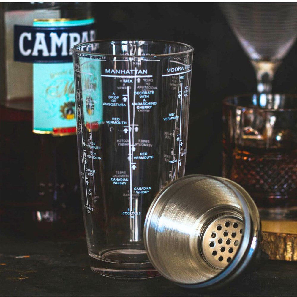 BarCraft Glass Boston Cocktail Shaker - 700ml BarCraft