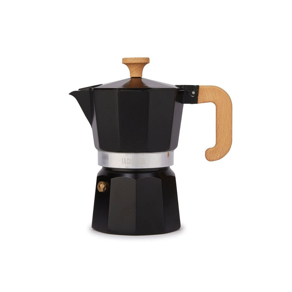La Cafetiere Venice Espresso Maker Aluminium Black - 3 Sizes La Cafetiere