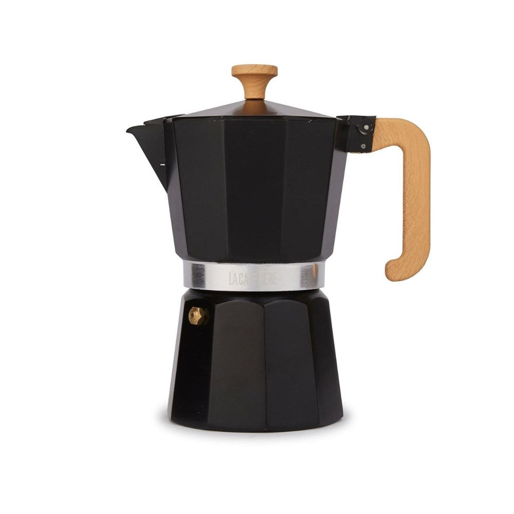 La Cafetiere Venice Espresso Maker Aluminium Black - 3 Sizes La Cafetiere