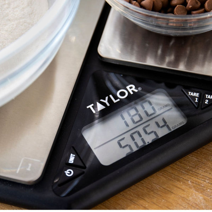 Taylor Pro Touchless TARE Digital Dual Kitchen Scale - 5.5kg