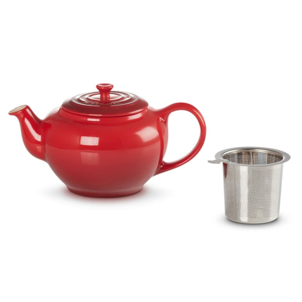 Le Creuset Stoneware Teapot with Stainless Steel Infuser - Cerise