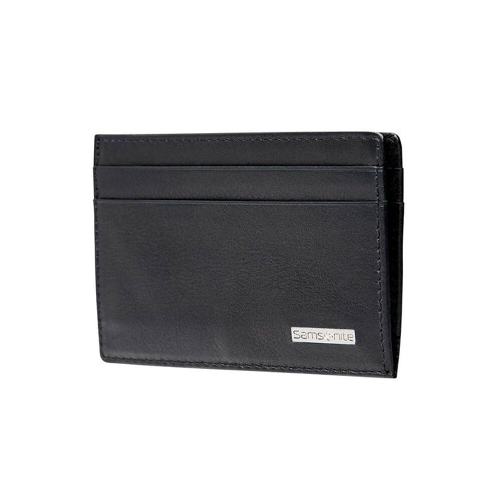 Samsonite DLX Leather Card and Note Holder (4CC) - Black