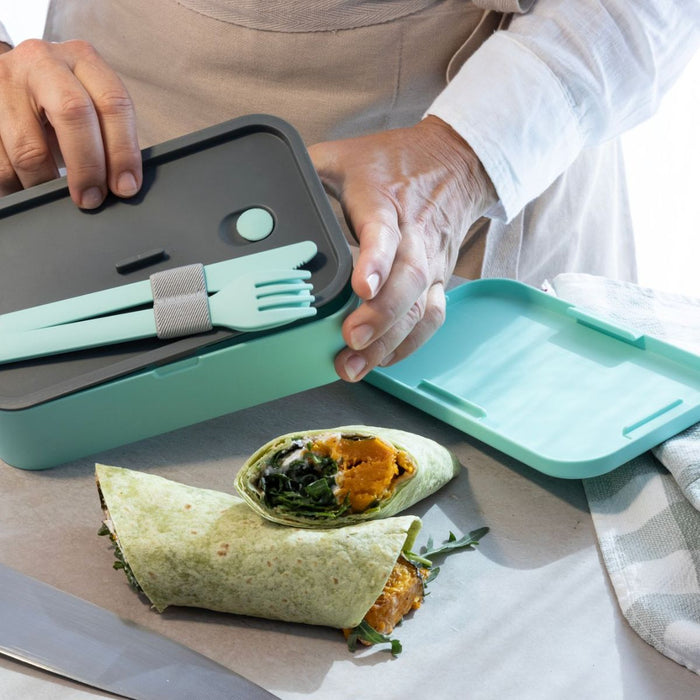 Cuisena RPET Rectangular Bento with Cutlery