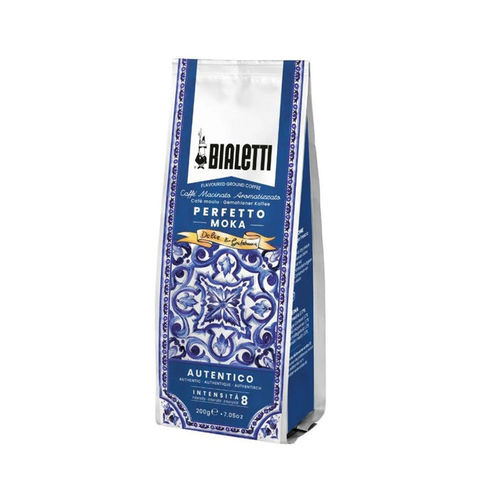 Bialetti Dolce&Gabbana Blu Mediterraneo Perfetto Moka Autentico Coffee + Tin