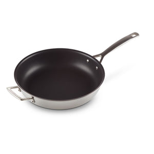 Le Creuset Classic 3 Ply Stainless Steel Non-Stick Fry Pan with Helper Handle - 30cm